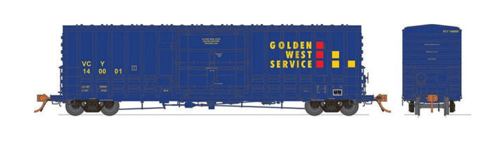 Rapido N 537004 B100 Box Cars, Golden West Service (Ventura County) (6) #2