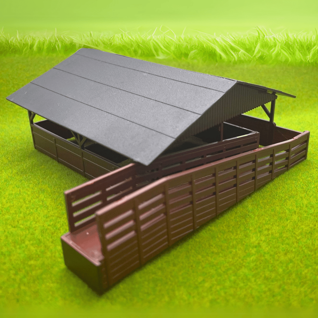 HO Scale Railside Animal Shed (Pre-Assembled)