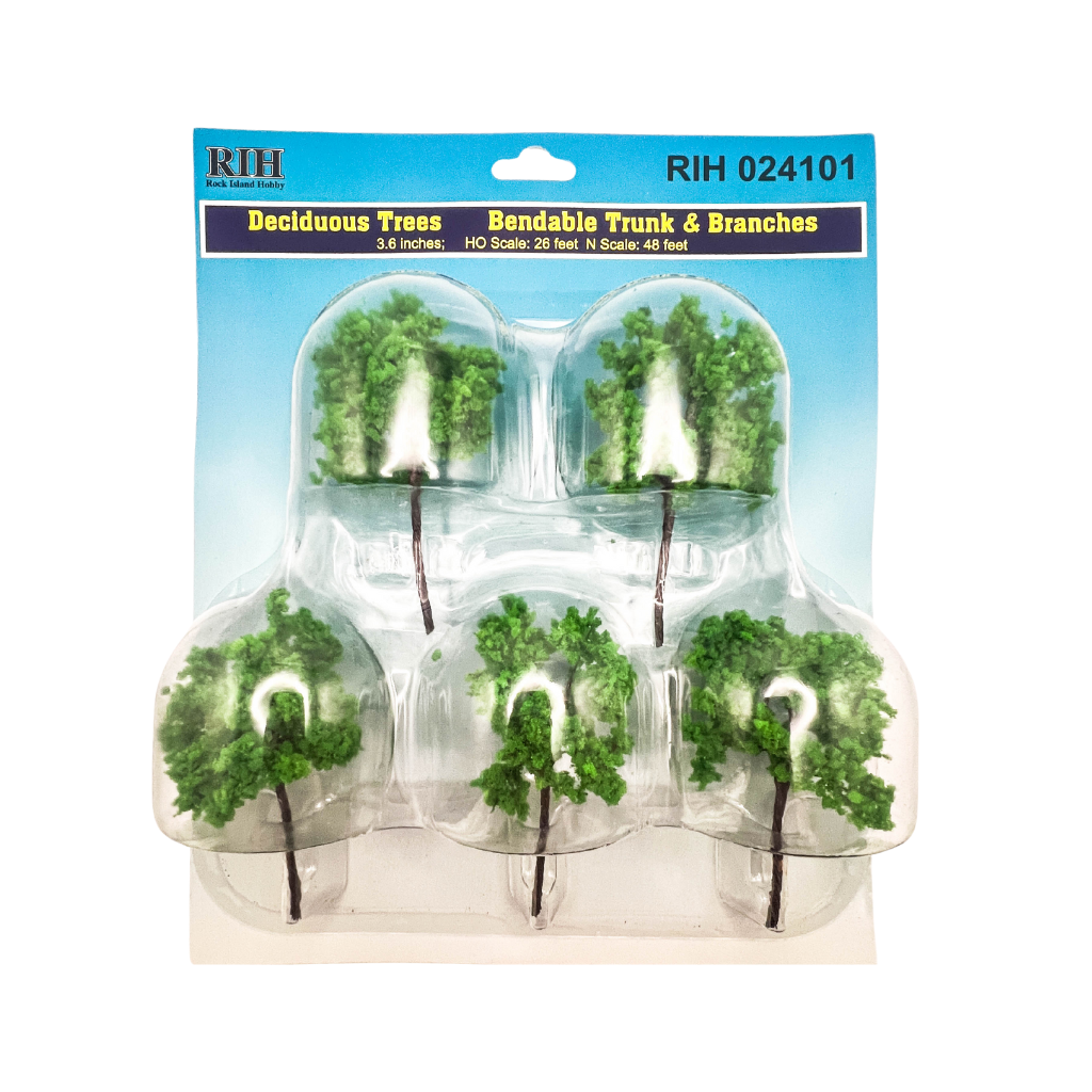 Deciduous Trees 3.6" 5 Pc.