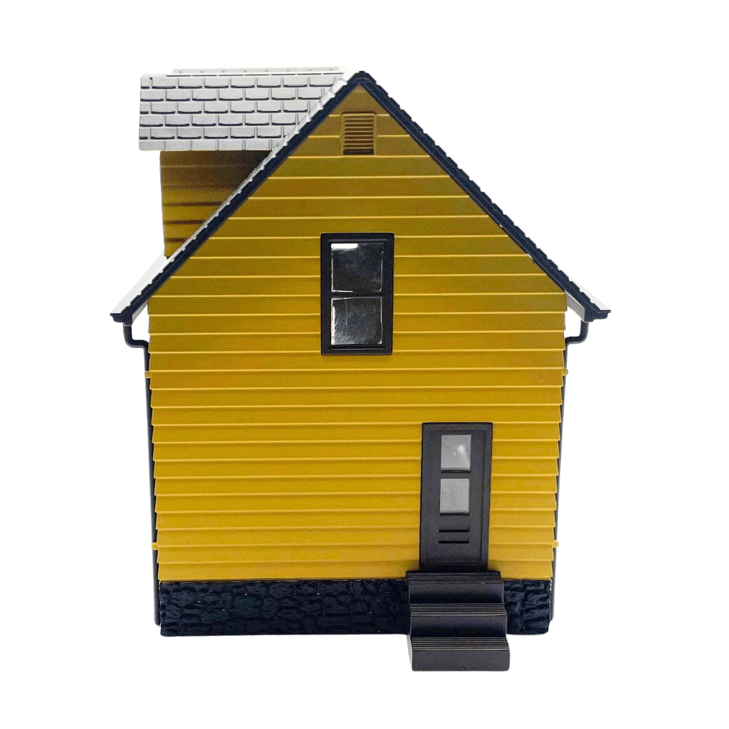 HO Scale Yellow Farmhouse (Pre-Assembled)