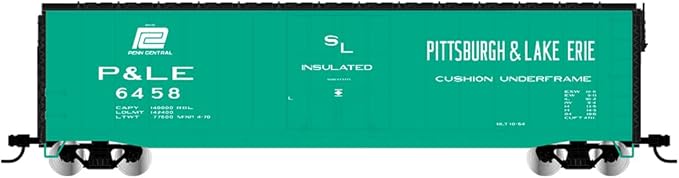 Rivarossi by Hornby HO HR6663C 50' Plug-Door Boxcar No Roofwalk, Pittsburgh & Lake Erie #6499