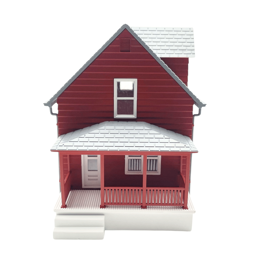 HO Scale Red Farmhouse (Pre-Assembled)