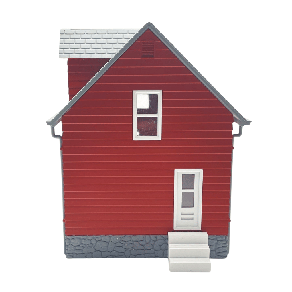 HO Scale Red Farmhouse (Pre-Assembled)