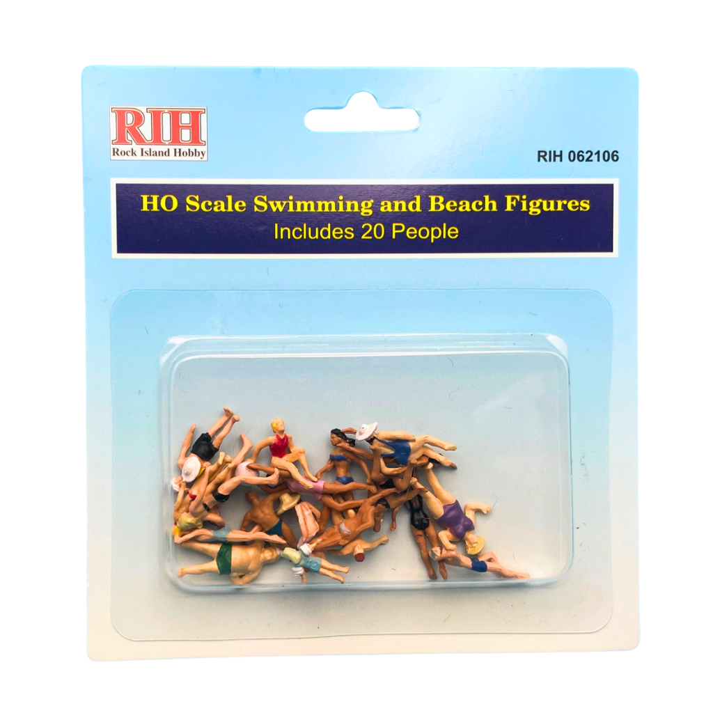 HO Scale Swimming and Beach Figures