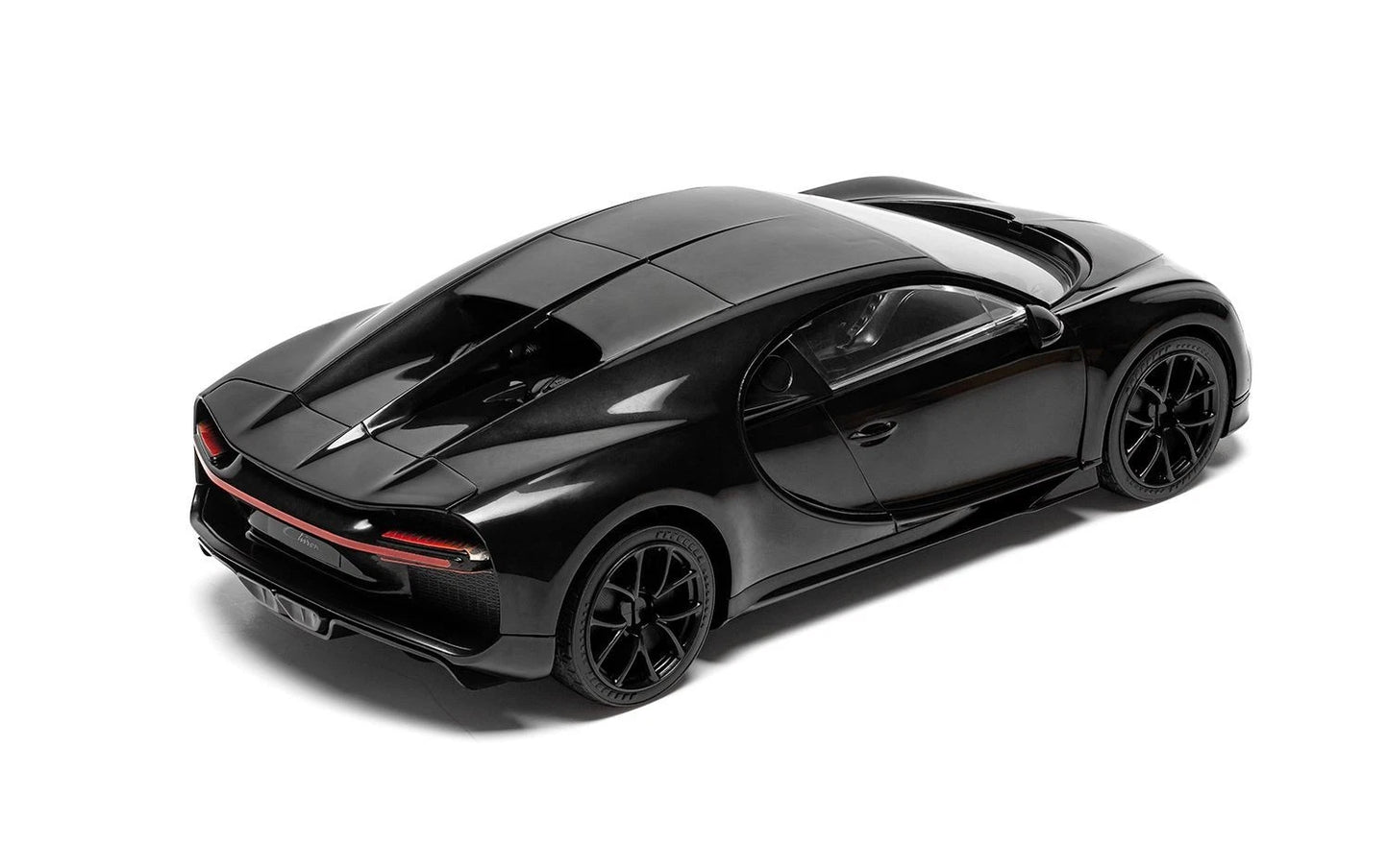 Airfix QUICK BUILD Black Bugatti Chiron Snap Plastic Model Car Kit J6025