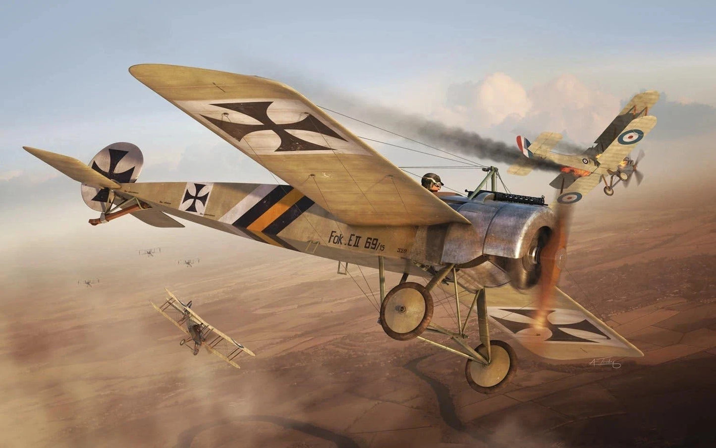 1/72 Airfix Fokker E.II Eindecker Plastic Model kit