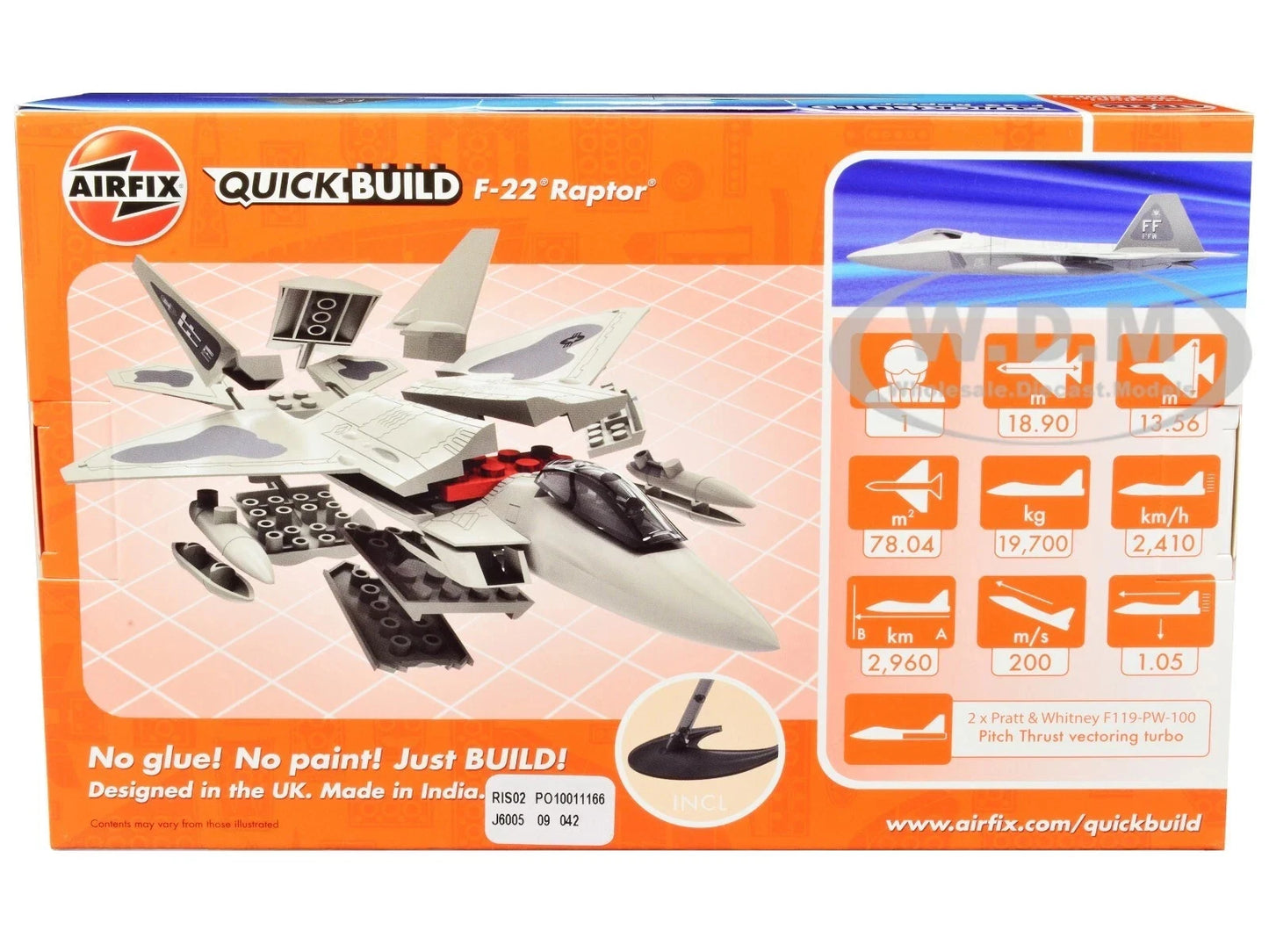 J6005 QUICKBUILD F22 Raptor