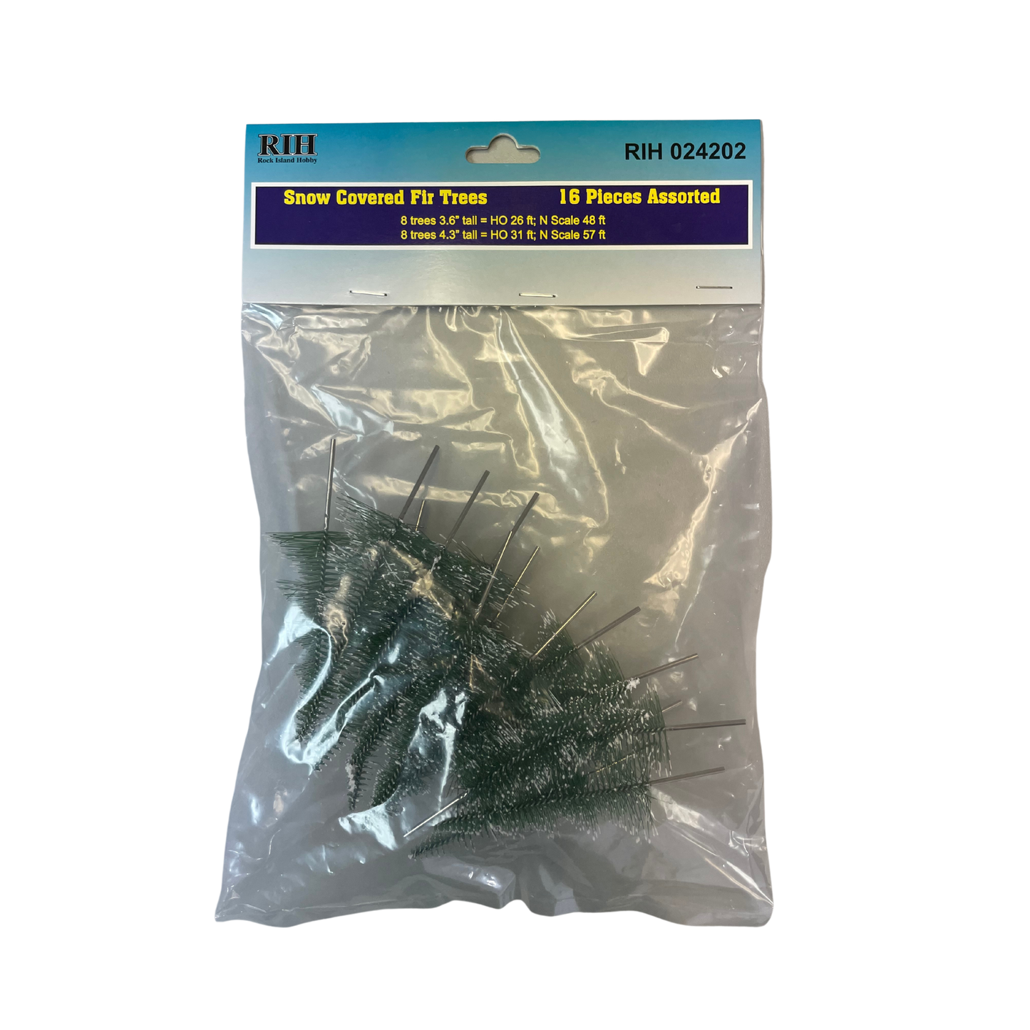 Snow Covered Fir Trees 16pc