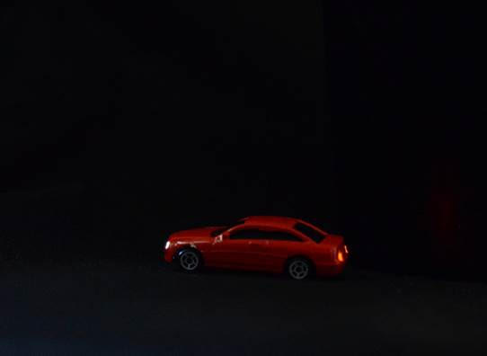 N scale car that lights up