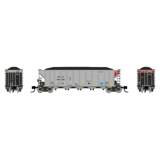 Rapido N 538039 AutoFlood III RD Coal Hoppers, XCLX #2 (6)