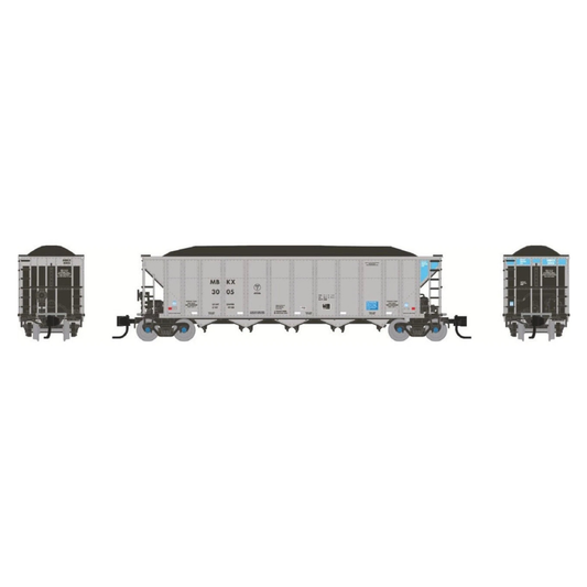 Rapido Trains Inc N 538036 AutoFlood III RD Coal Hopper Mitsui Rail Corp MBKX - 6 Pack #1