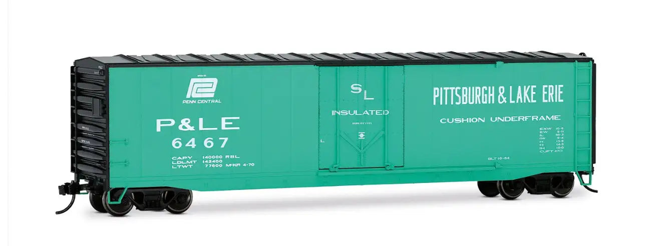 Rivarossi by Hornby HO HR6663D 50' Plug-Door Boxcar No Roofwalk, Pittsburgh & Lake Erie #6467