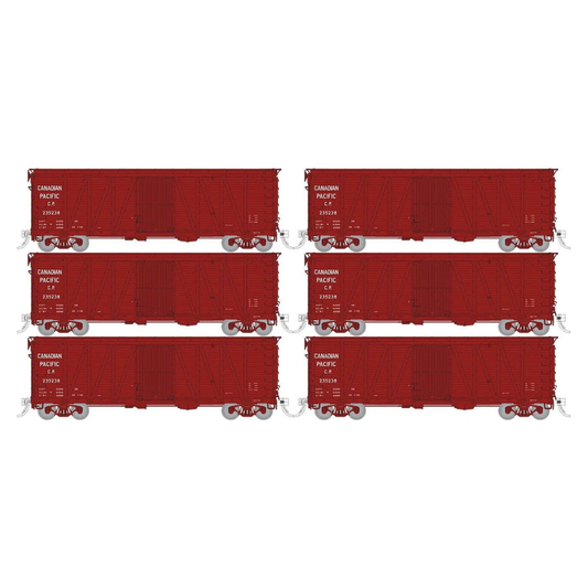 Rapido 142104 HO USRA Single-Sheathed Wood CPR Clone Boxcar 6-Pack