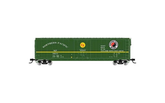 Rivarossi by Hornby HO HR6665B 50' Plug-Door Boxcar No Roofwalk, Northern Pacific #98030