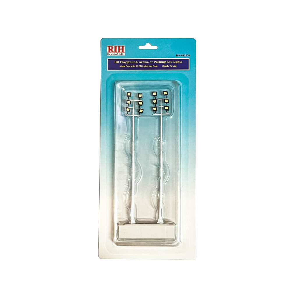 Ho Scale Racing Lighting HO Scale Playground/Arena LED Lights (2pcs) – Rock Island Hobby