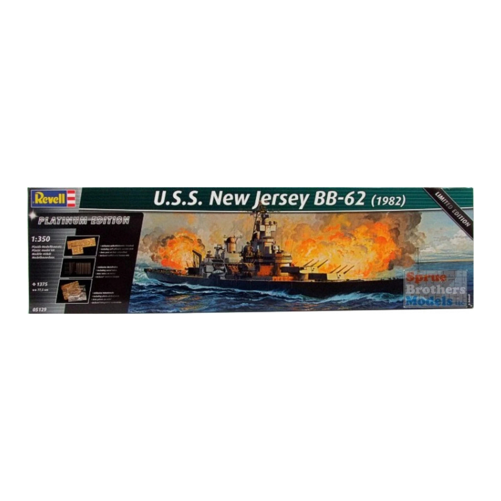 Revell of Germany 1/350 USS New Jersey BB-62 1982