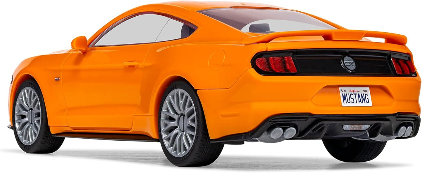 Airfix Model Car Kit QuickBuild Ford Mustang GT (Orange) Push Fit J6036
