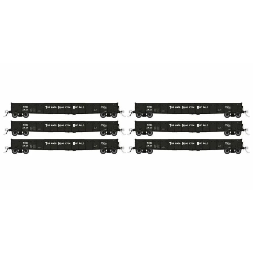 Rapido HO 50056 52' 6" Gondolas, Toronto Hamilton and Buffalo (6)