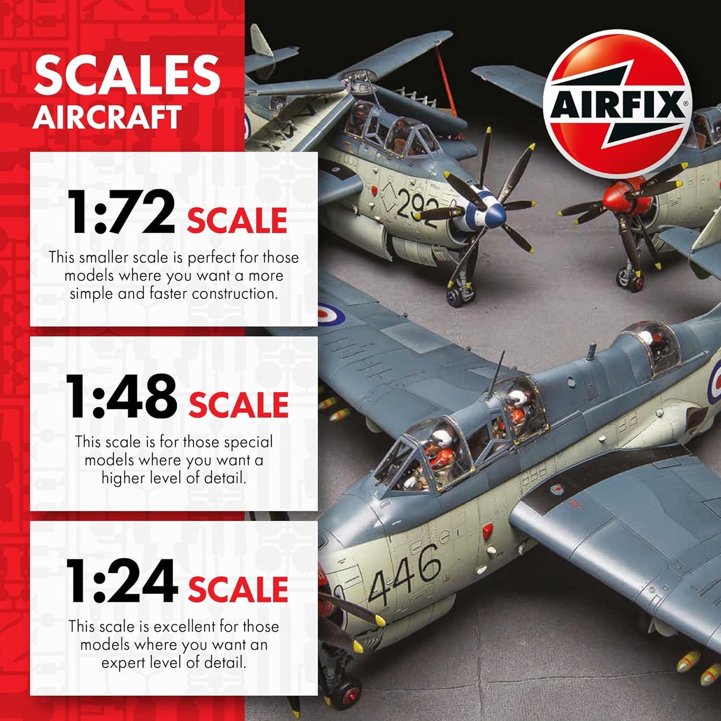 Airfix Starter Set 1/72 D-Day Fighters 5 Complete Kits A50192