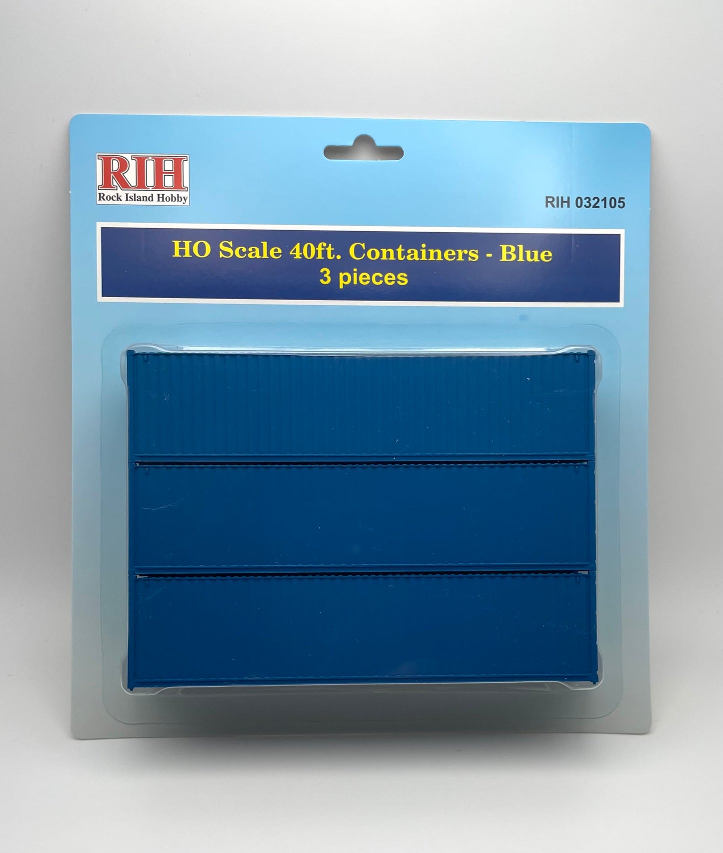 HO Scale 40ft Containers - Blue