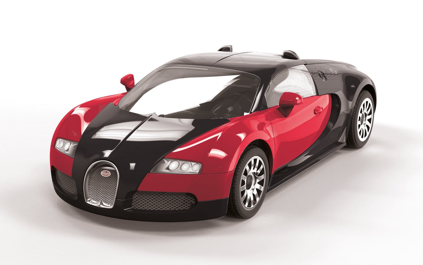 QUICK BUILD Bugatti Veyron Black & Red - Airfix J6020