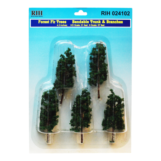 Forest Fir Trees 4.33" 5 Pc.