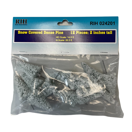 Snow-Covered Dense Pine Trees 2" (12pcs)