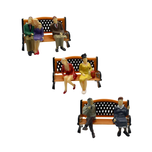 O Scale Sitting Figures
