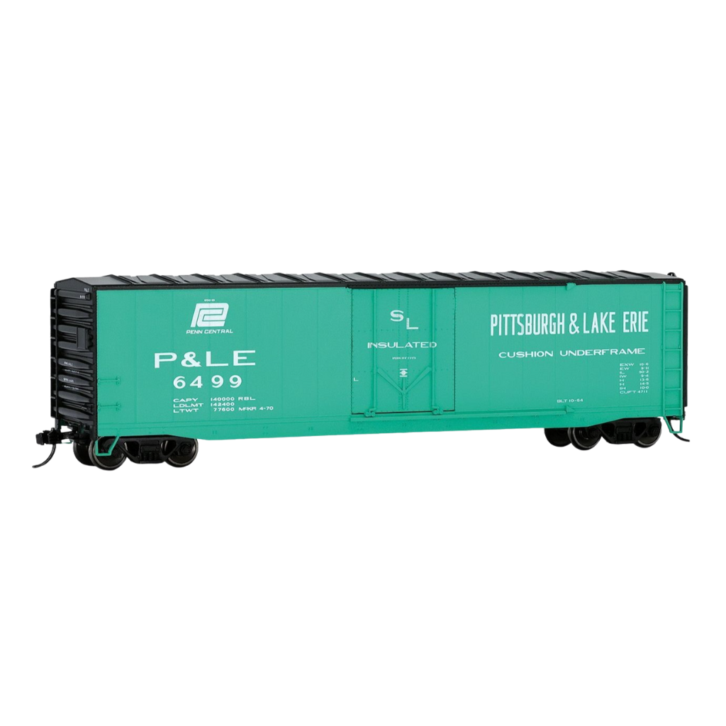 Rivarossi by Hornby HO HR6663C 50' Plug-Door Boxcar No Roofwalk, Pittsburgh & Lake Erie #6499