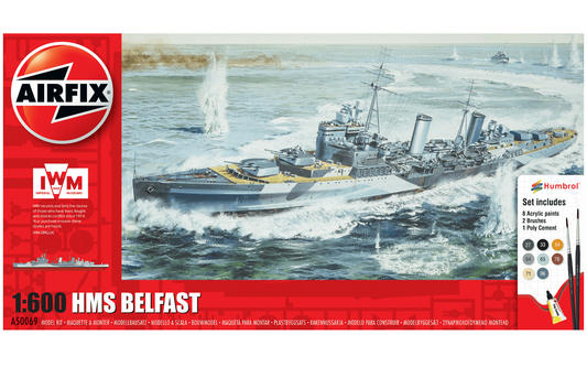 Airfix Products A50069 1:600 HMS Belfast Gift Set Kit