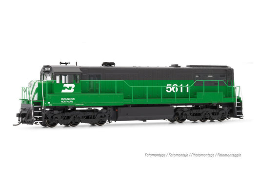 Rivarossi HR2887S HO Scale Burlington Northern GE U25c Phase II 5611 (DCC/Sound)