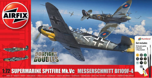 Airfix 1/72 WWII Spitfire Mk.Vc vs Bf 109F-4 Dogfight Double Kit Gift Set A50194