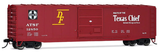 HR6662D ATSF, sliding door boxcar "Texas Chief" without roof walkway, #12850
