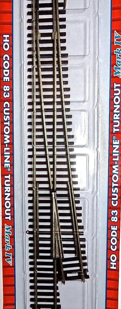 Atlas #565 HO Scale New 2025 Code 83 #8 Left Hand Custom Line Turnout