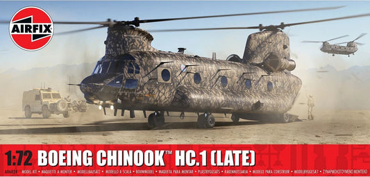 Airfix Products A06024 1:72 Boeing Chinook HC.1 (Late) Helicopter Plastic Kit