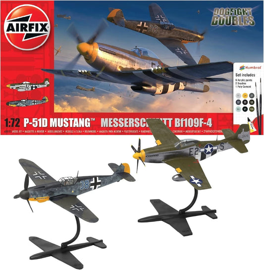 A50193 P-51D Mustang vs Bf109F-4 Dogfight Double