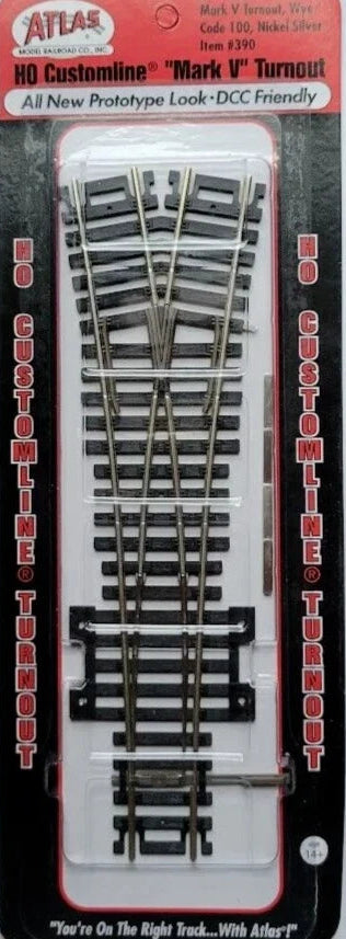 Atlas HO 390 Code 100 Mark V Wye Turnout