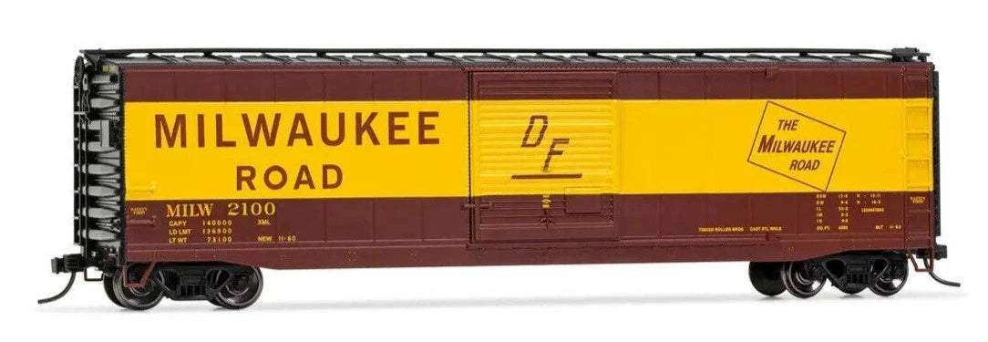 Rivarossi Milwaukee Road Railroad Box Car Running #4 HO Scale Train Car HR6584D