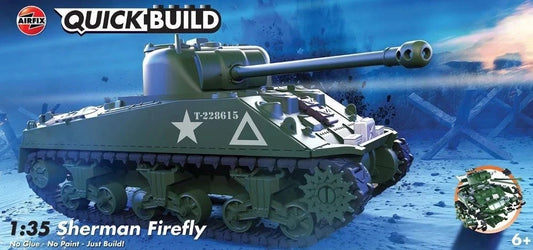 AIRFIX 1/35 QuickBuild Sherman Firefly Tank Plastic Model Set