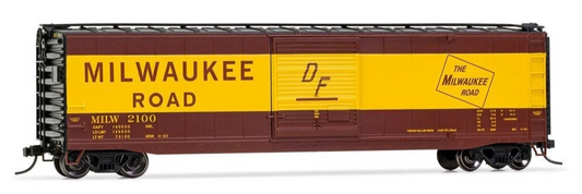 Share Rivarossi Milwaukee Road Railroad Box Car Running #3 HO Scale Train Car HR6584C