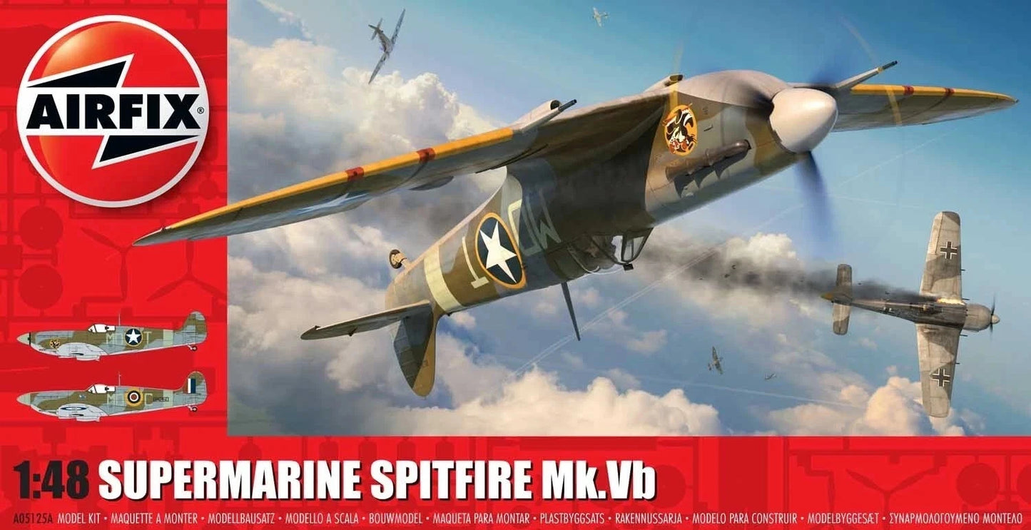 Airfix Supermarine Spitfire Mk.Vb 1:48 Scale Plastic Model Plane Kit A05125A
