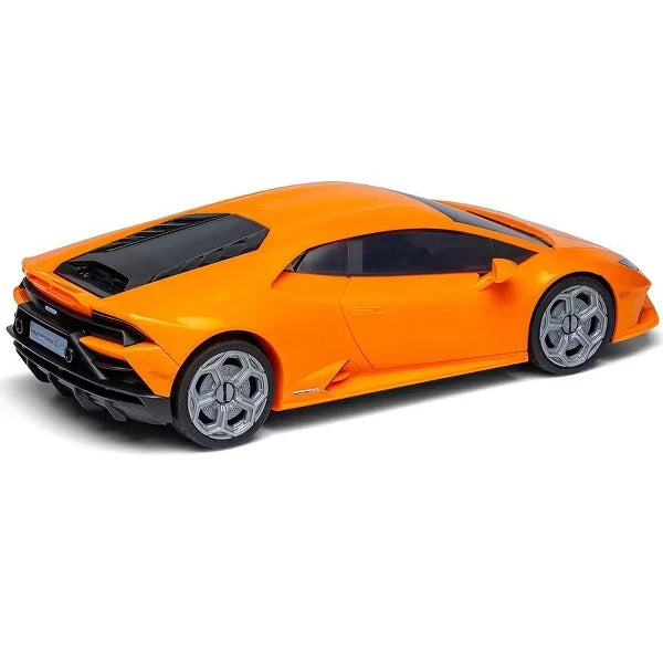 Lamborghini Huracan EVO Orange Snap Together (Skill 1) Painted Plastic Model Car