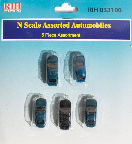 N Scale Assorted Cars (5pcs)